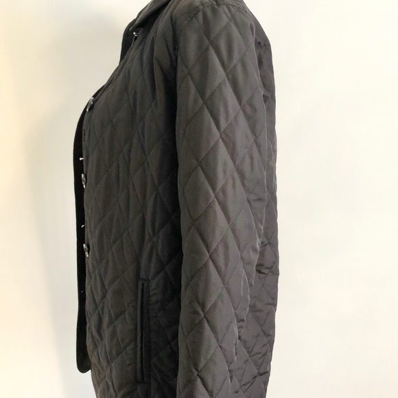 Women’s GAP Black Quilted Lightweight Coat Size S - Picture 3 of 12